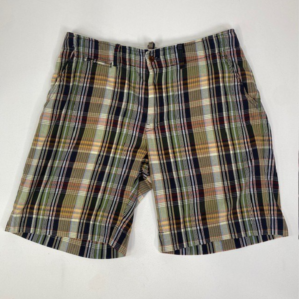 Polo Ralph Lauren Plaid‎ Shorts Cotton Casual Summer Size 38